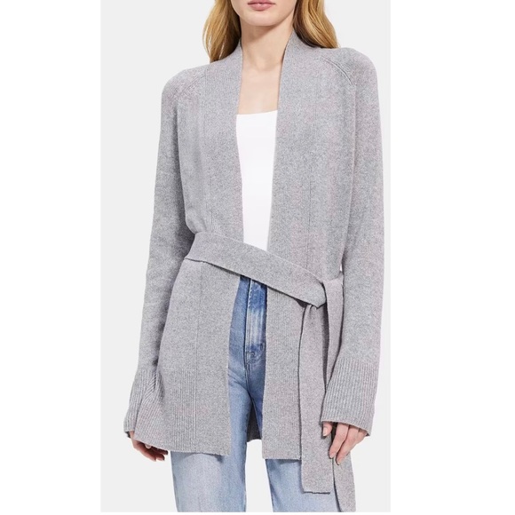 Theory Sweaters - Theory Malinka O Cashmere Tie Waist Cardigan